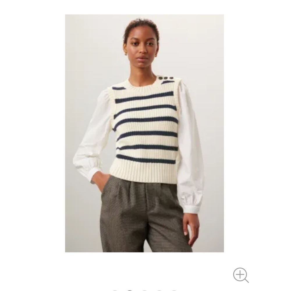 Rails Bambi Sweater Ivory Navy Stripe Sweater XL